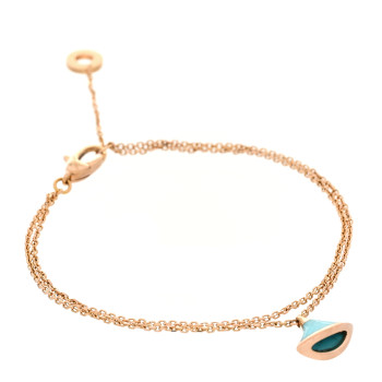 BULGARI 18K Rose Gold Turquoise Divas' Dream Bracelet SM BULGARI 18K Rose Gold Turquoise Divas' Dream Bracelet SM