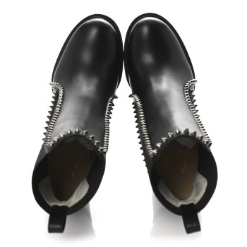 CHRISTIAN LOUBOUTIN Nappa Out Line Spike Lug 100 Boots 37 Black