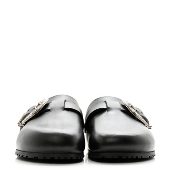 SAINT LAURENT Calfskin Buckle Jimmy Clog 38.5 Black