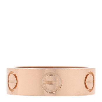 CARTIER 18K Pink Gold 3.5mm LOVE Wedding Band Ring 48 4.5 CARTIER 18K Pink Gold 3.5mm LOVE Wedding Band Ring 48 4.5