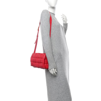 BOTTEGA VENETA Nappa Maxi Intreccio Padded Cassette Crossbody Bag Firework