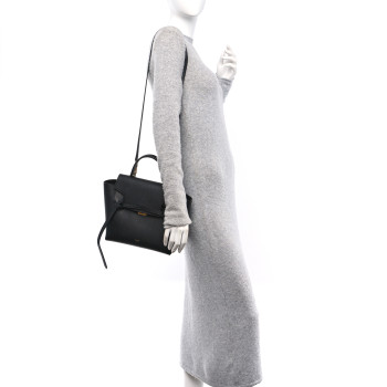 CELINE Grained Calfskin Micro Belt Bag Black