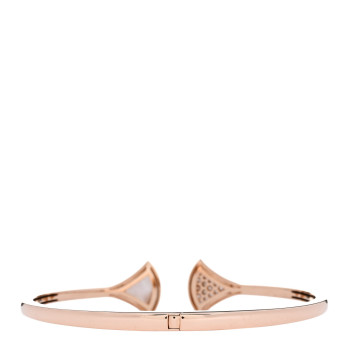 BULGARI 18K Rose Gold Diamond Mother of Pearl Divas Dream Bracelet BULGARI 18K Rose Gold Diamond Mother of Pearl Divas Dream Bracelet