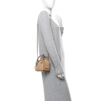 DELVAUX Taurillon Soft Nano Cool Box Satchel Latte