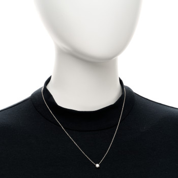 DAVID YURMAN 18K White Gold Diamond .52ct Solitaire Diamond Necklace DAVID YURMAN 18K White Gold Diamond .52ct Solitaire Diamond Necklace