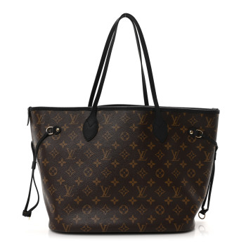 LOUIS VUITTON Monogram Calfskin Neo Neverfull Inside Out MM Black