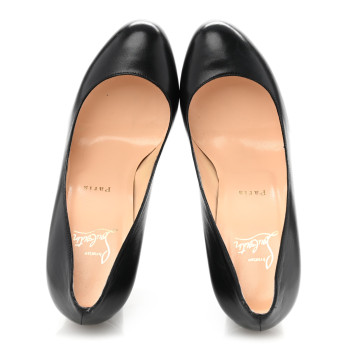 CHRISTIAN LOUBOUTIN Kid Leather Grapi 120 Platform Pumps 39 Black