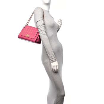 CHANEL Lambskin Chocolate Bar Accordion Reissue Flap Pink