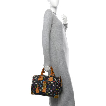 LOUIS VUITTON Monogram Multicolor Speedy 30 Black