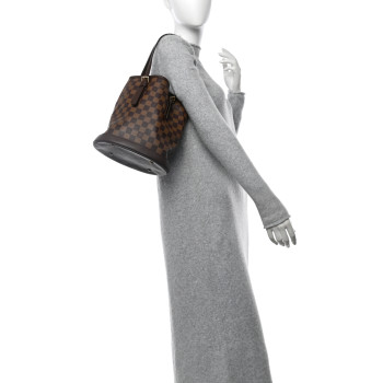 LOUIS VUITTON Damier Ebene Marais Bucket 23