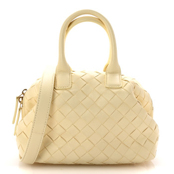 BOTTEGA VENETA Nappa Intrecciato Mini Bauletto Camomile