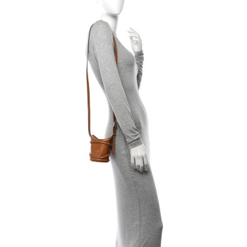 ALEXANDER MCQUEEN Calfskin Mini Curve Bucket Bag Tan ALEXANDER MCQUEEN Calfskin Mini Curve Bucket Bag Tan