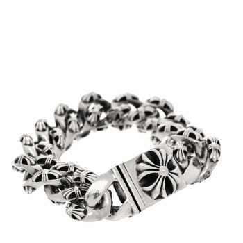 CHROME HEARTS Sterling Silver Maltese Cross Link Bracelet