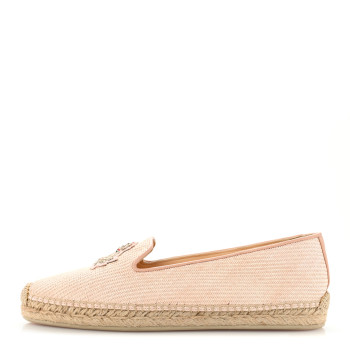 CHRISTIAN LOUBOUTIN Nanou Orlato Donna Espadrilles 40 Paille Croisette