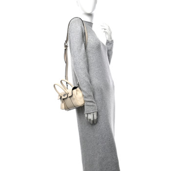 MULBERRY Classic Grain Mini Bayswater White