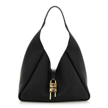 GIVENCHY Calfskin Medium G-Lock Hobo Black