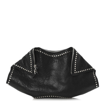 ALEXANDER MCQUEEN Calfskin Studded De Manta Clutch Black ALEXANDER MCQUEEN Calfskin Studded De Manta Clutch Black