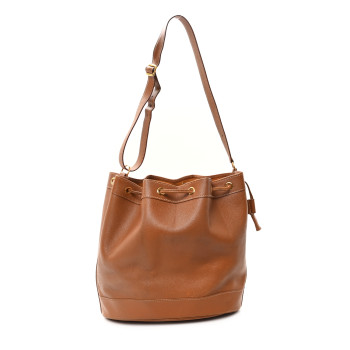 HERMES Courchevel Market Drawstring Bag 28 Gold