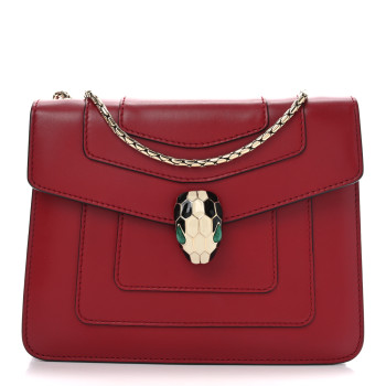 BULGARI Calfskin Small Serpenti Forever Snake Strap Crossbody Bag Red BULGARI Calfskin Small Serpenti Forever Snake Strap Crossbody Bag Red