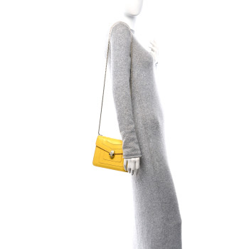 BULGARI Calfskin Small Serpenti Forever Snake Strap Crossbody Bag Yellow Multicolor BULGARI Calfskin Small Serpenti Forever Snake Strap Crossbody Bag Yellow Multicolor