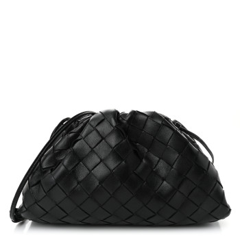 BOTTEGA VENETA Nappa Intrecciato The Mini Pouch Black