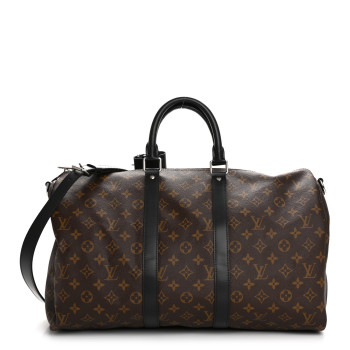 LOUIS VUITTON Monogram Macassar Keepall Bandouliere 45