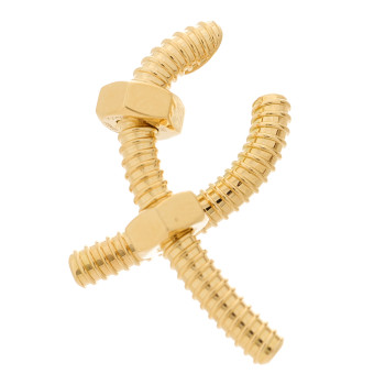 CARTIER 18K Yellow Gold Ecrou Single Left Earring CARTIER 18K Yellow Gold Ecrou Single Left Earring