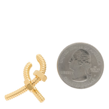 CARTIER 18K Yellow Gold Ecrou Single Right Earring CARTIER 18K Yellow Gold Ecrou Single Right Earring