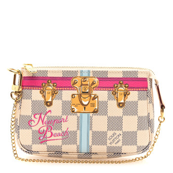 LOUIS VUITTON Damier Azur Summer Trunks Newport Beach Mini Pochette Accessories