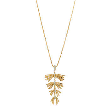 DAVID YURMAN 18K Yellow Gold Diamond Angelika Fringe Pendant Necklace DAVID YURMAN 18K Yellow Gold Diamond Angelika Fringe Pendant Necklace