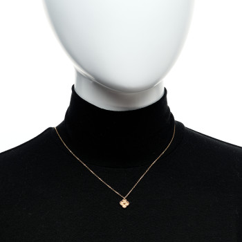 VAN CLEEF & ARPELS 18K Rose Gold Sweet Alhambra Pendant Necklace