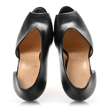 CHRISTIAN LOUBOUTIN Calfskin Verita 150 Booties 36 Black