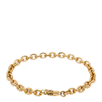 CHROME HEARTS 22K Yellow Gold Paperclip Bracelet