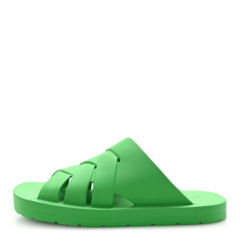 BOTTEGA VENETA Rubber Slider Sandals 43 Parakeet