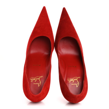 CHRISTIAN LOUBOUTIN Veau Velours Kate Max 100 Pumps 37.5 Loubi