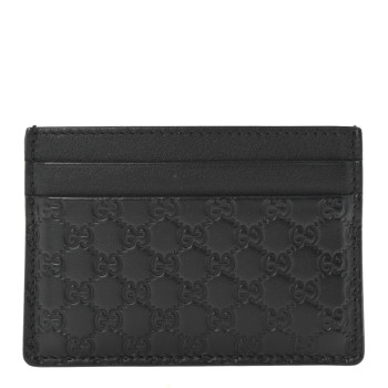 GUCCI Microguccissima Card Holder Black