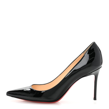 CHRISTIAN LOUBOUTIN Patent Decollete 554 85 Pumps 36.5 Black