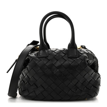 BOTTEGA VENETA Nappa Intrecciato Bauletto Black