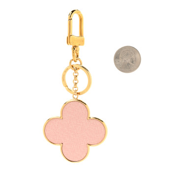 LOUIS VUITTON Metal Monogram Into The Flower Bag Charm Key Holder