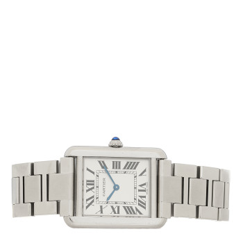 CARTIER Stainless Steel 24mm Tank Solo Quartz Watch CARTIER Stainless Steel 24mm Tank Solo Quartz Watch