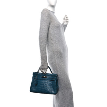 HERMES Matte Alligator Kelly Retourne 32 Colvert
