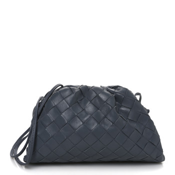 BOTTEGA VENETA Nappa Intrecciato The Mini Pouch Thunder