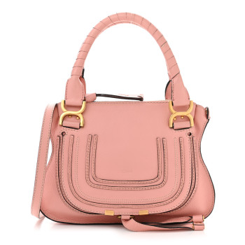 CHLOE Calfskin Small Marcie Satchel Light Pink
