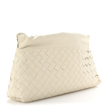 BOTTEGA VENETA Nappa Intrecciato Dustbag Notte Shoulder Bag Sea Salt