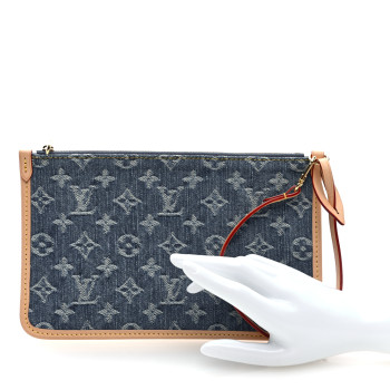 LOUIS VUITTON Denim Monogram Jacquard Neverfull MM GM Blue