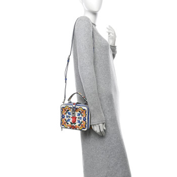 DOLCE & GABBANA Dauphine Majolica Printed Box Bag Multicolor