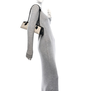 ALAIA Canvas Nubuck Medium Le Teckel Bag Black ALAIA Canvas Nubuck Medium Le Teckel Bag Black