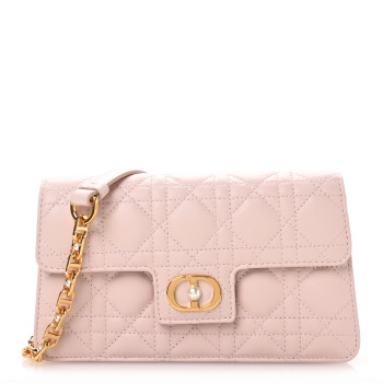 CHRISTIAN DIOR Lambskin Cannage Jolie Mini Bag Powder Pink CHRISTIAN DIOR Lambskin Cannage Jolie Mini Bag Powder Pink