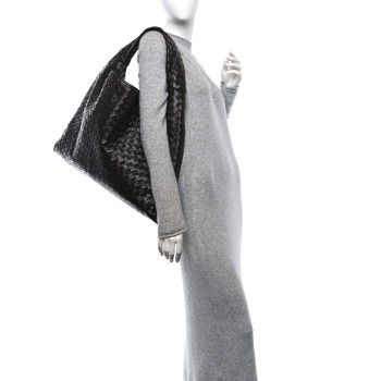 BOTTEGA VENETA Calfskin Intrecciato Large Hop Fondant