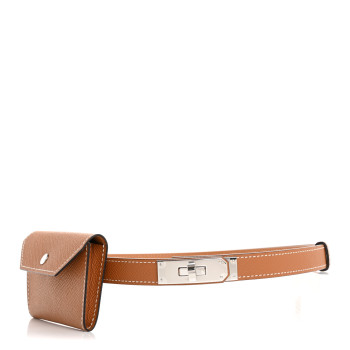 HERMES Epsom Kelly Pocket Belt Gold